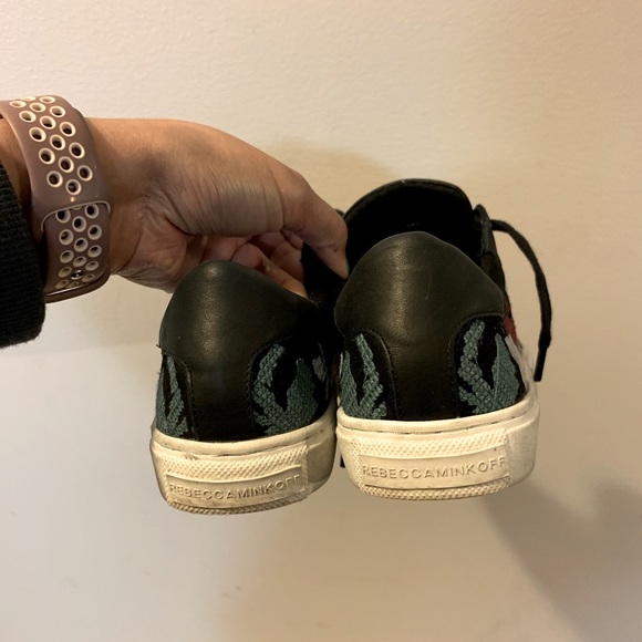 Rebecca Minkoff Bleecker Embroidery black sneakers - Picture 3 of 3